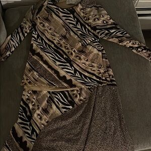 Animal Print skirt top set